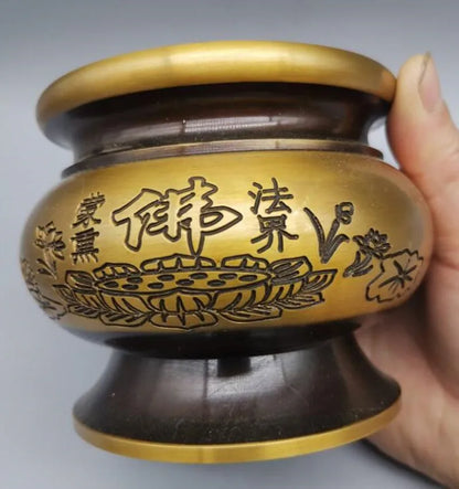 China brass Insert incense incense burner crafts statue
