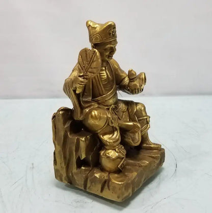 China brass Jigong Buddha crafts statue