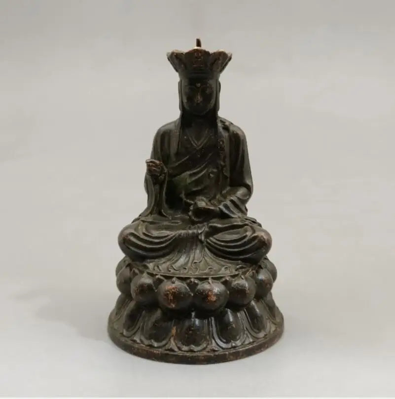 China brass Jizo king small crafts statue