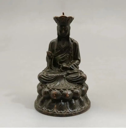 China brass Jizo king small crafts statue