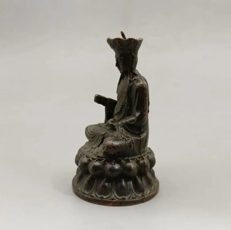 China brass Jizo king small crafts statue