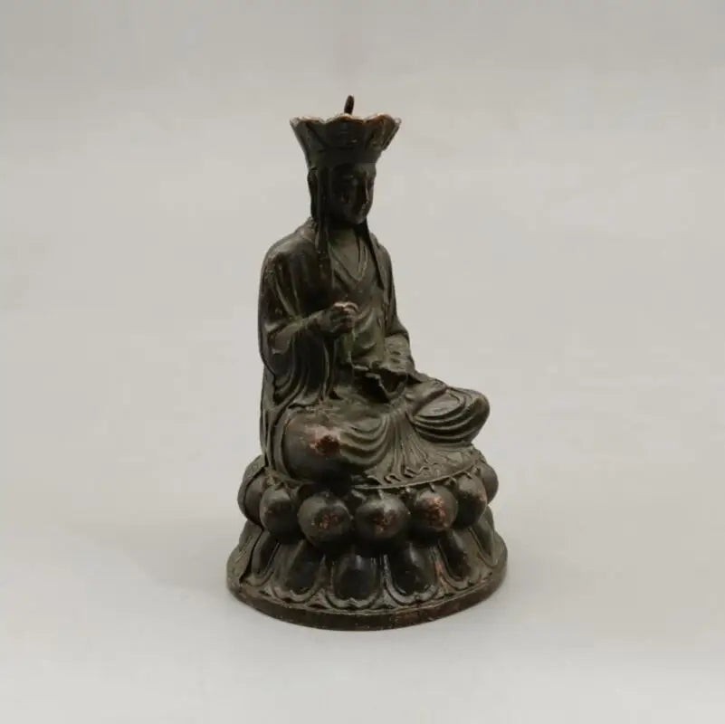 China brass Jizo king small crafts statue