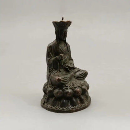 China brass Jizo king small crafts statue