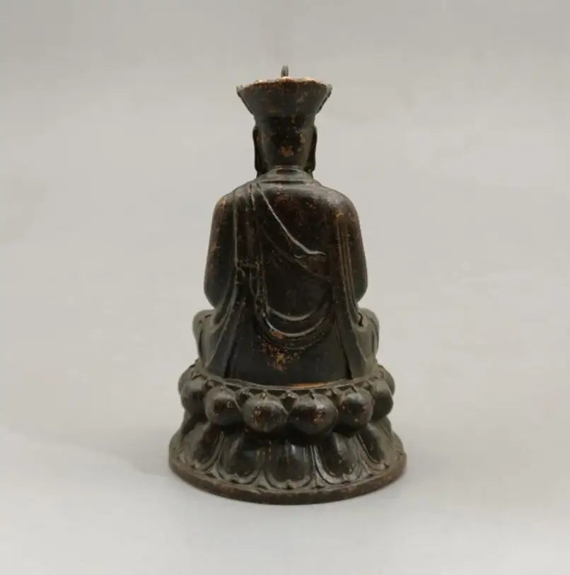 China brass Jizo king small crafts statue