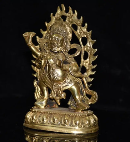 China brass King kong Buddha crafts statue