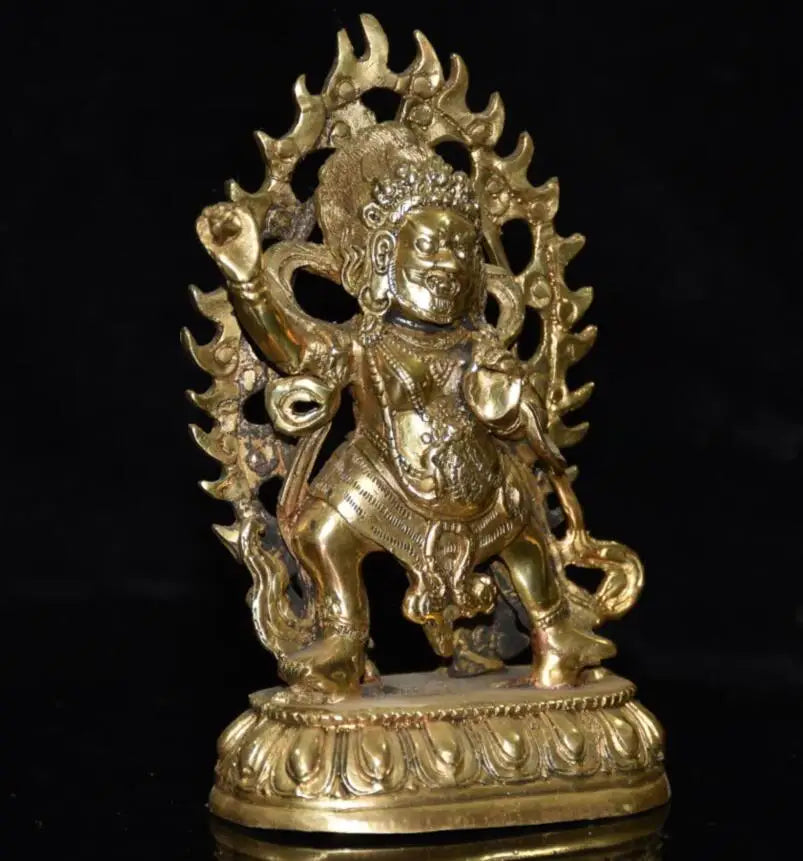 China brass King kong Buddha crafts statue