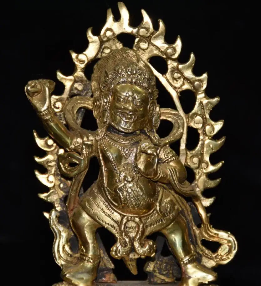 China brass King kong Buddha crafts statue