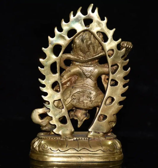 China brass King kong Buddha crafts statue