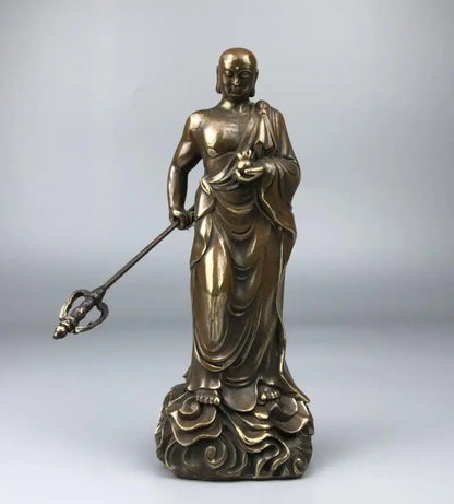 China brass Ksitigarbha bodhisattva crafts statue