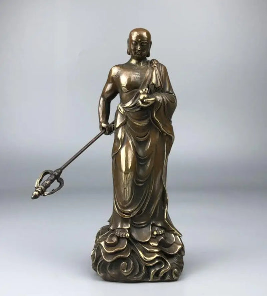 China brass Ksitigarbha bodhisattva crafts statue