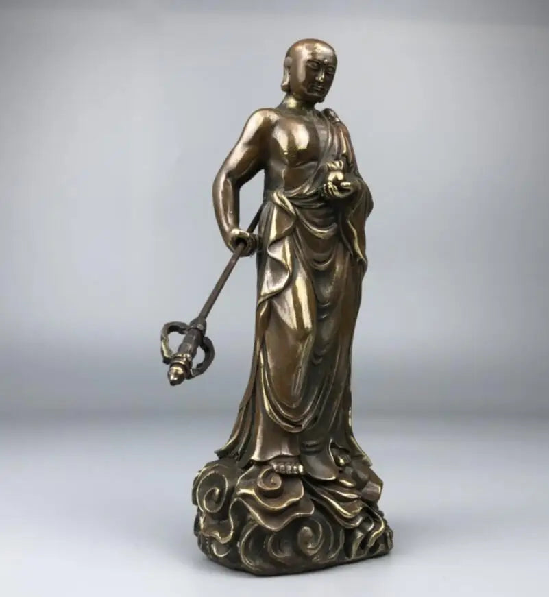 China brass Ksitigarbha bodhisattva crafts statue