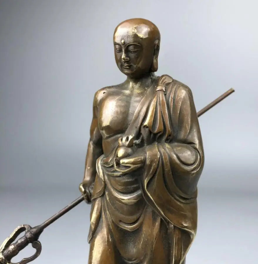 China brass Ksitigarbha bodhisattva crafts statue