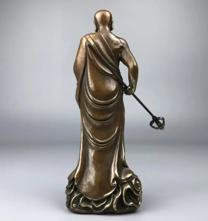 China brass Ksitigarbha bodhisattva crafts statue
