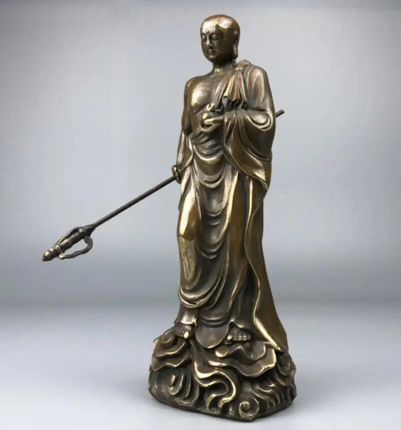 China brass Ksitigarbha bodhisattva crafts statue
