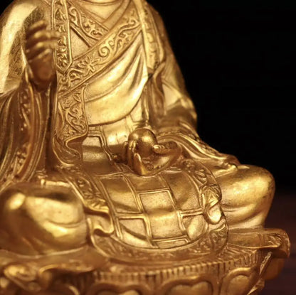 China brass Ksitigarbha crafts statue