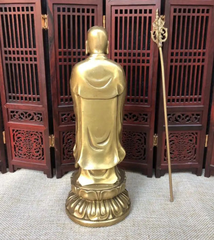 China brass Ksitigarbha crafts statue
