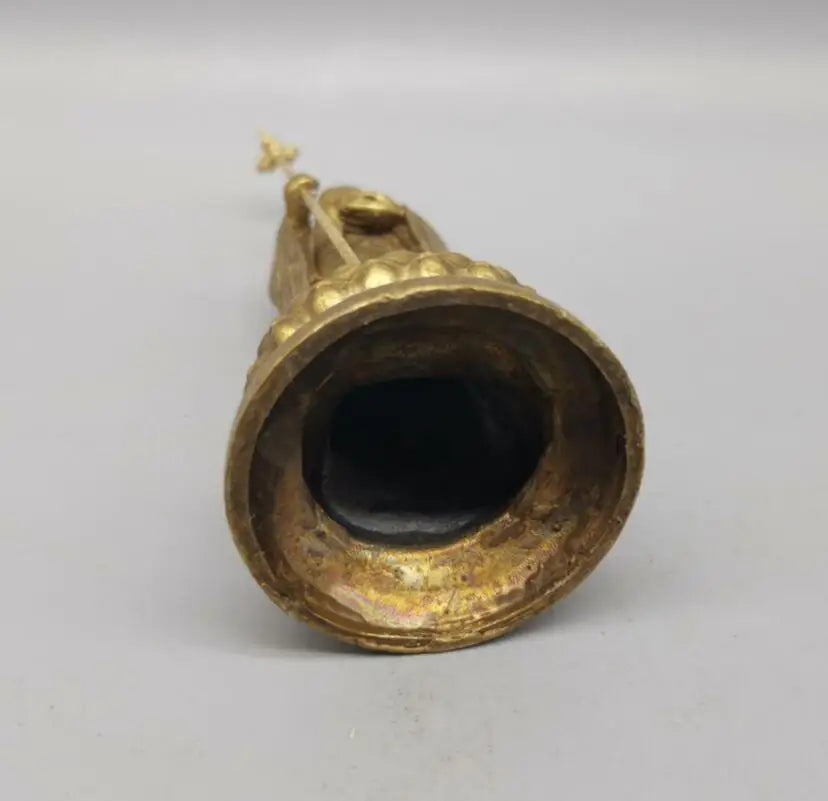 China brass Ksitigarbha small crafts statue