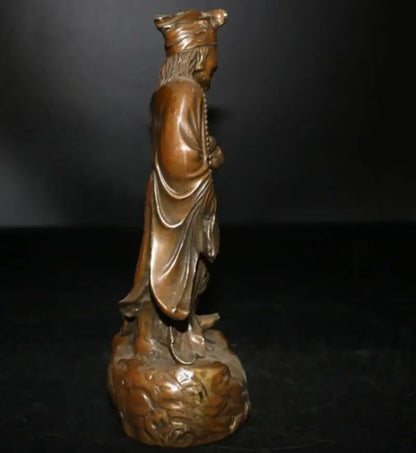 China brass Living Buddha Ji Gong crafts statue