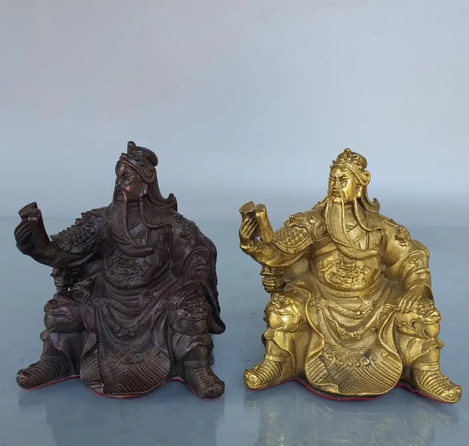 China brass Look book Guan yu crafts statue