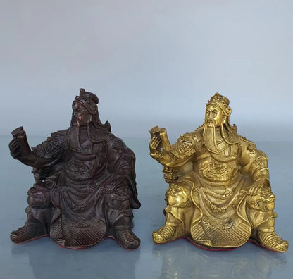 China brass Look book Guan yu crafts statue