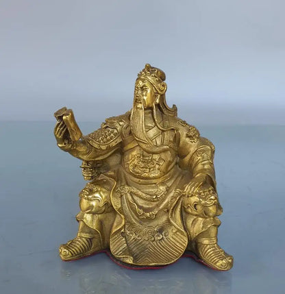 China brass Look book Guan yu crafts statue