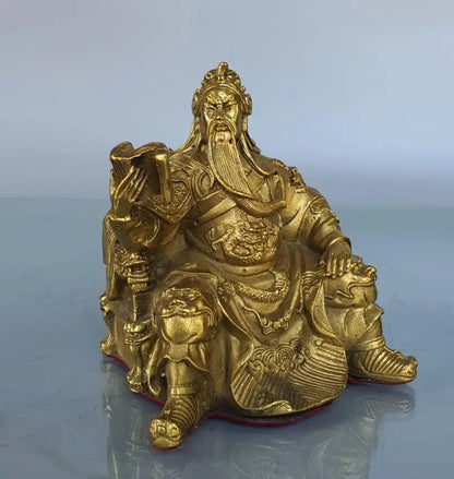 China brass Look book Guan yu crafts statue