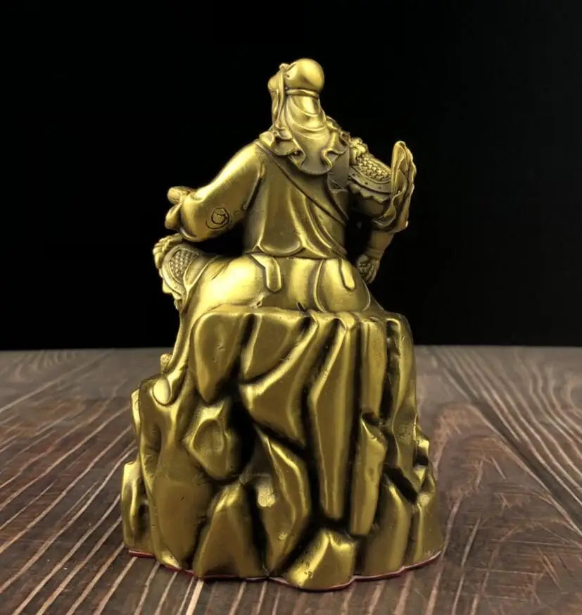 China brass Look book Guan yu crafts statue