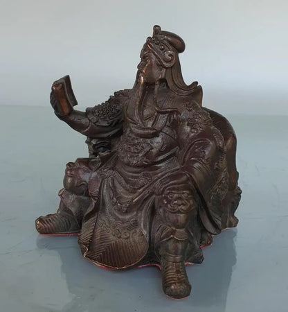 China brass Look book Guan yu crafts statue