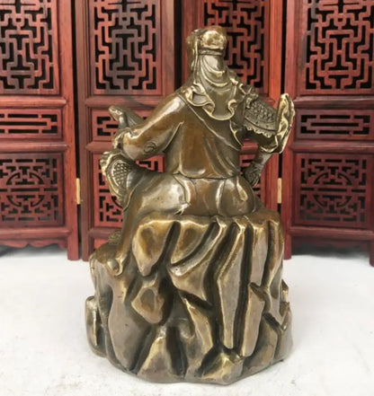 China brass Look book Guan yu crafts statue