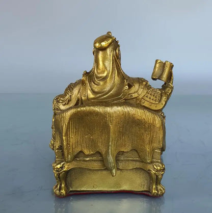 China brass Look book Guan yu crafts statue