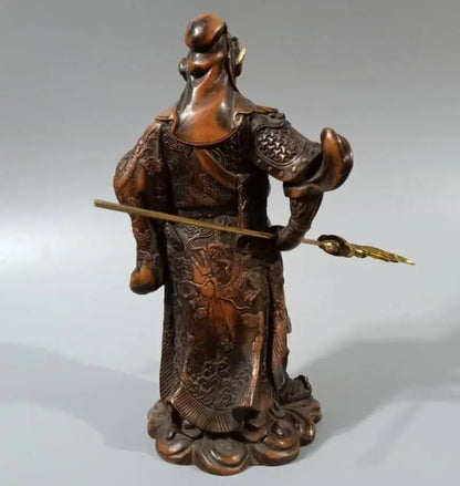 China brass Martial arts god of wealth guanyu crafts statue