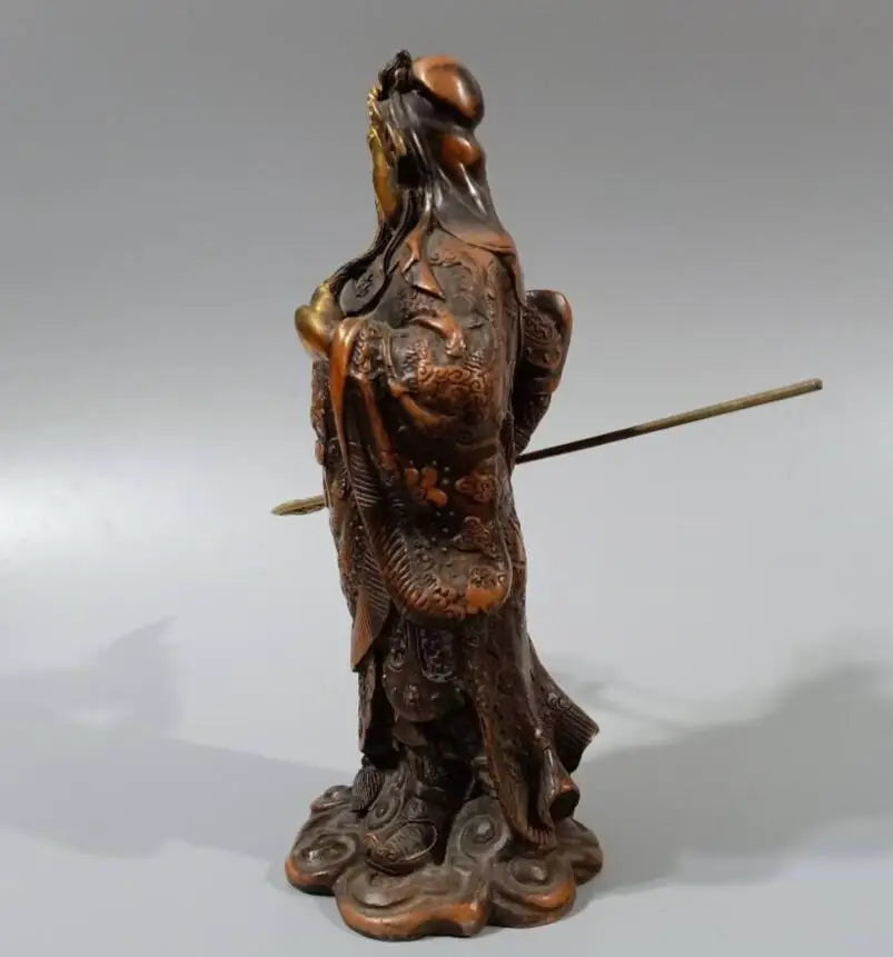 China brass Martial arts god of wealth guanyu crafts statue