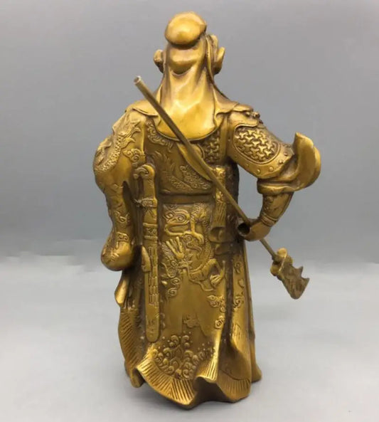China brass Martial god of wealth guanyu crafts statue