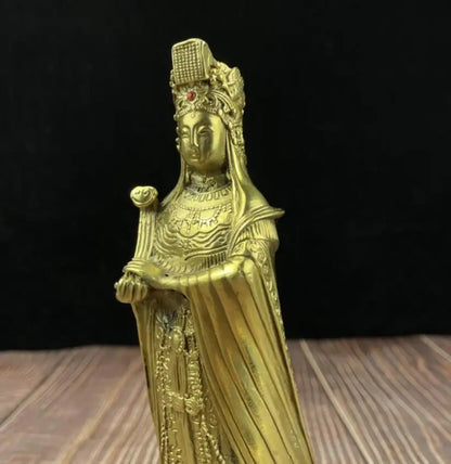 China brass Mazu crafts statue
