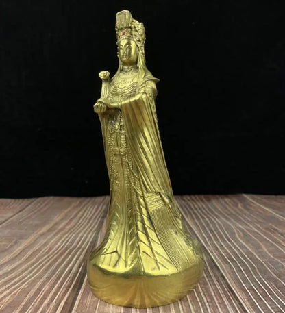 China brass Mazu crafts statue