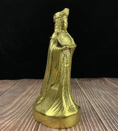 China brass Mazu crafts statue