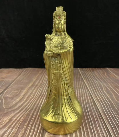 China brass Mazu crafts statue