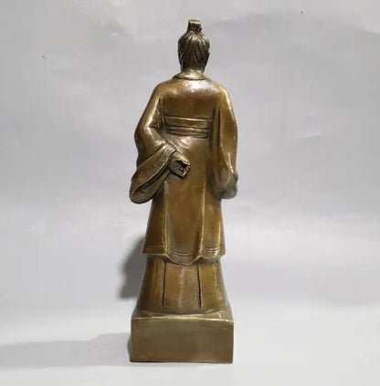 China brass Medical Sage Zhang Zhongjing crafts statue