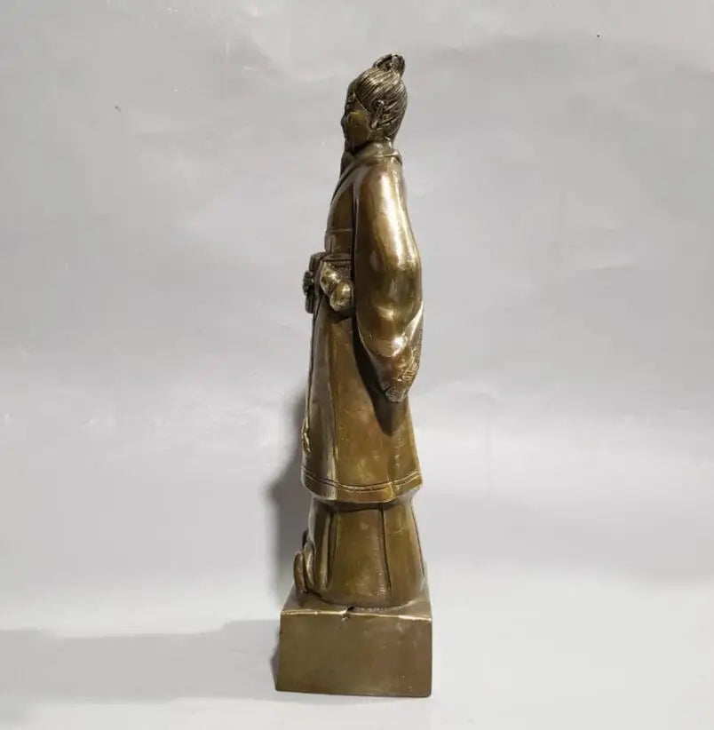 China brass Medical Sage Zhang Zhongjing crafts statue