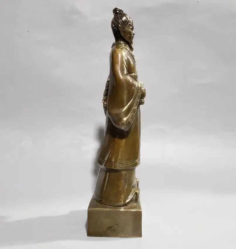 China brass Medical Sage Zhang Zhongjing crafts statue