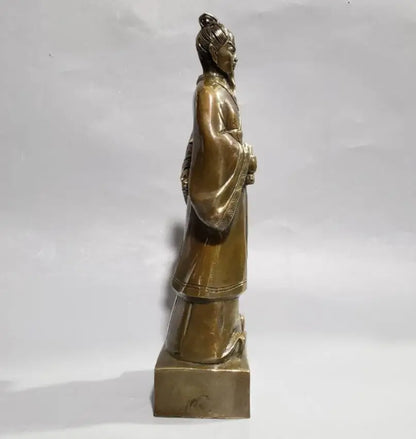 China brass Medical Sage Zhang Zhongjing crafts statue