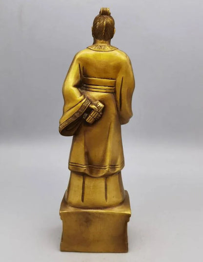 China brass Medical sage Zhang zhongjing crafts statue