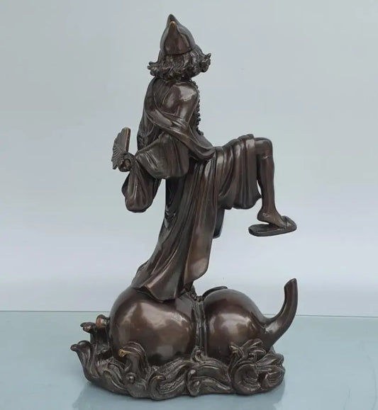 China brass Monk Buddha crafts statue