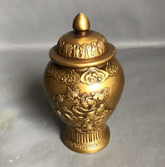 China brass Monkey King Jars crafts statue