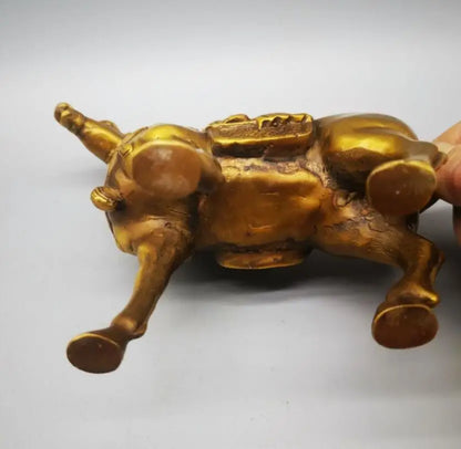 China brass Monkey riding horse crafts statue