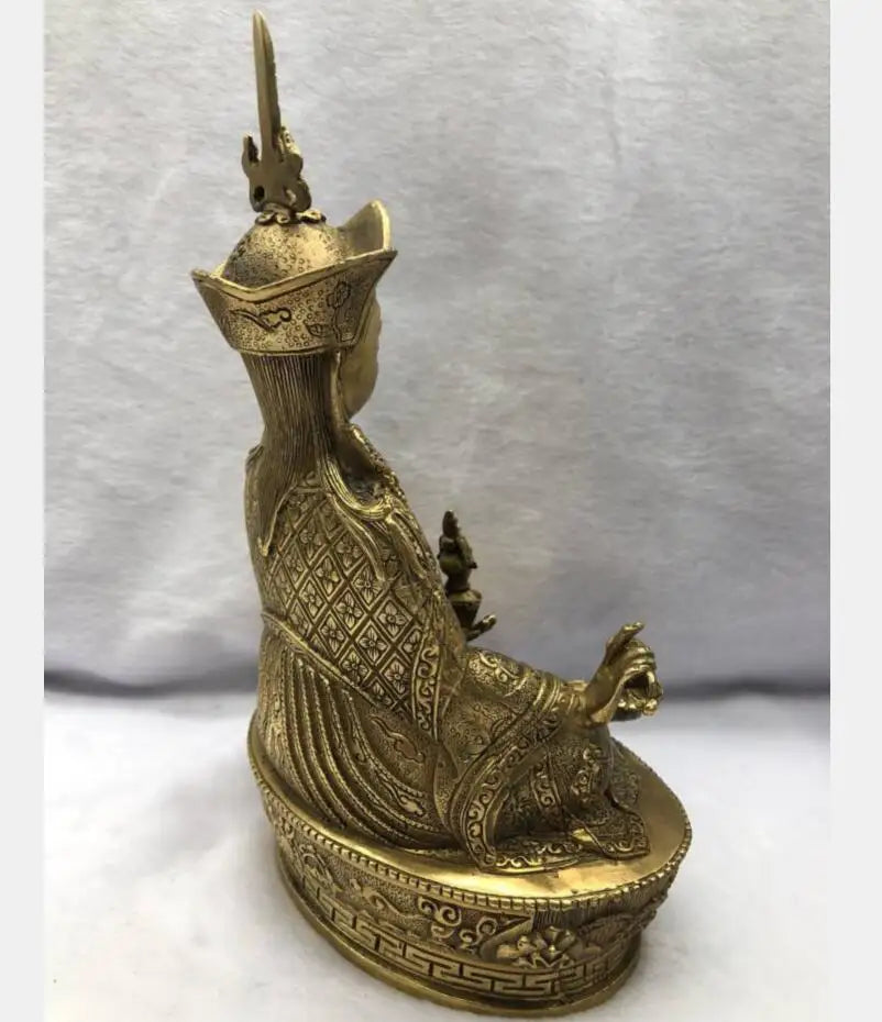China brass Padmasambhava Buddha crafts statue