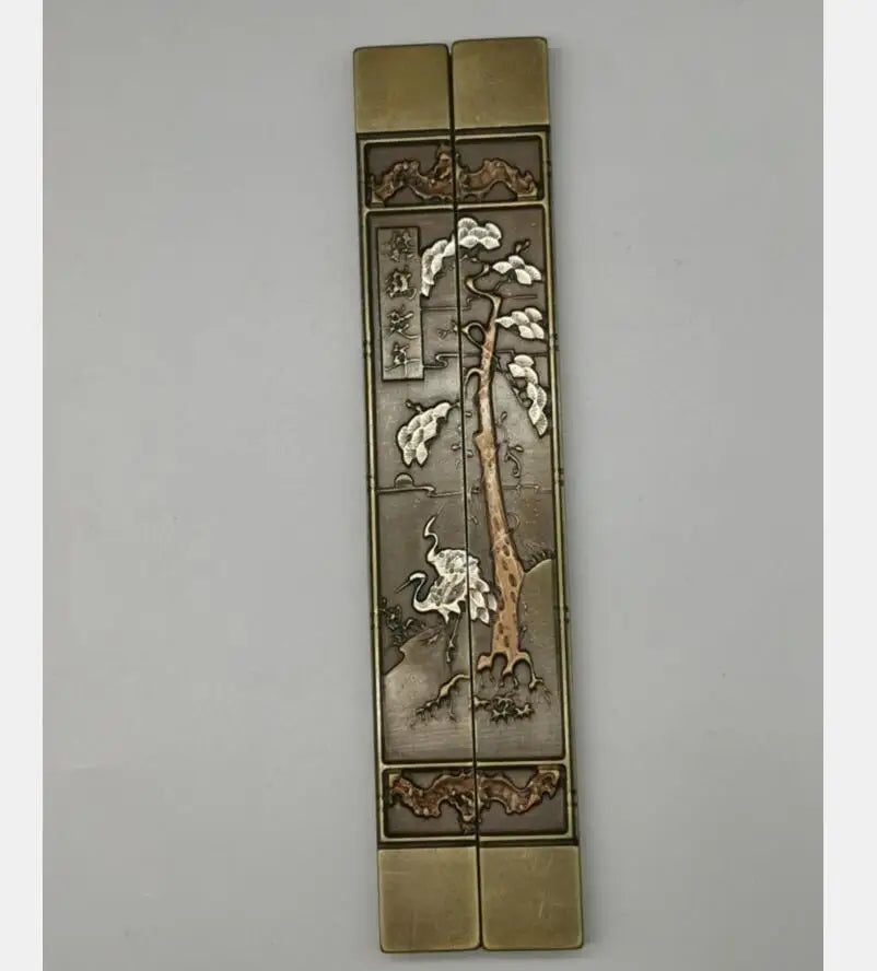 China brass Paper weight crafts statue A pair