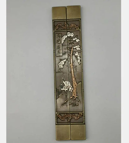 China brass Paper weight crafts statue A pair