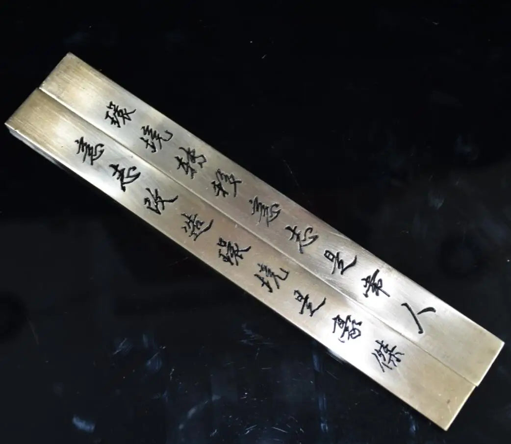 China brass Paper weight crafts statue A pair