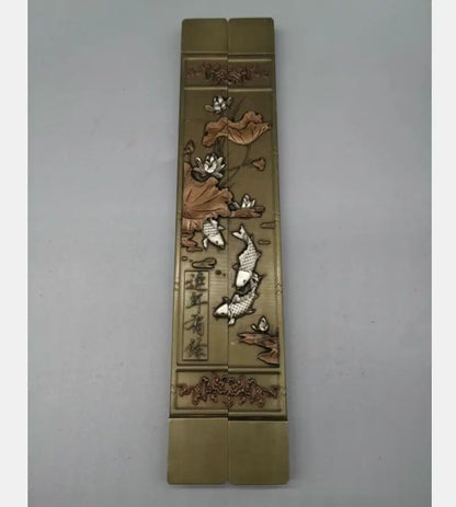 China brass Paper weight crafts statue A pair